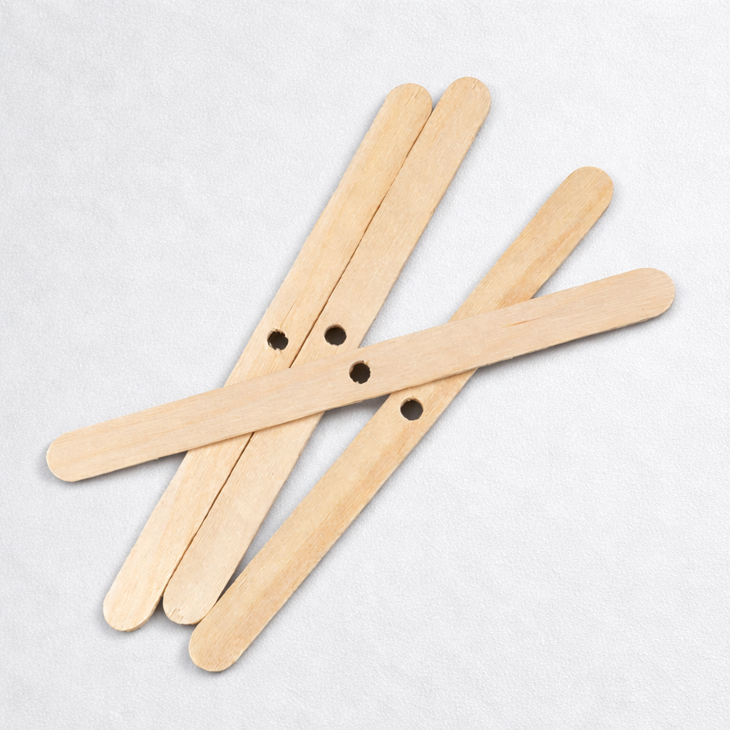Bâtonnet en bois - Lot de 10 - 11.4cm