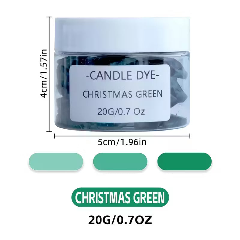 Colorant solide pour bougies - Vert Noël - 20g