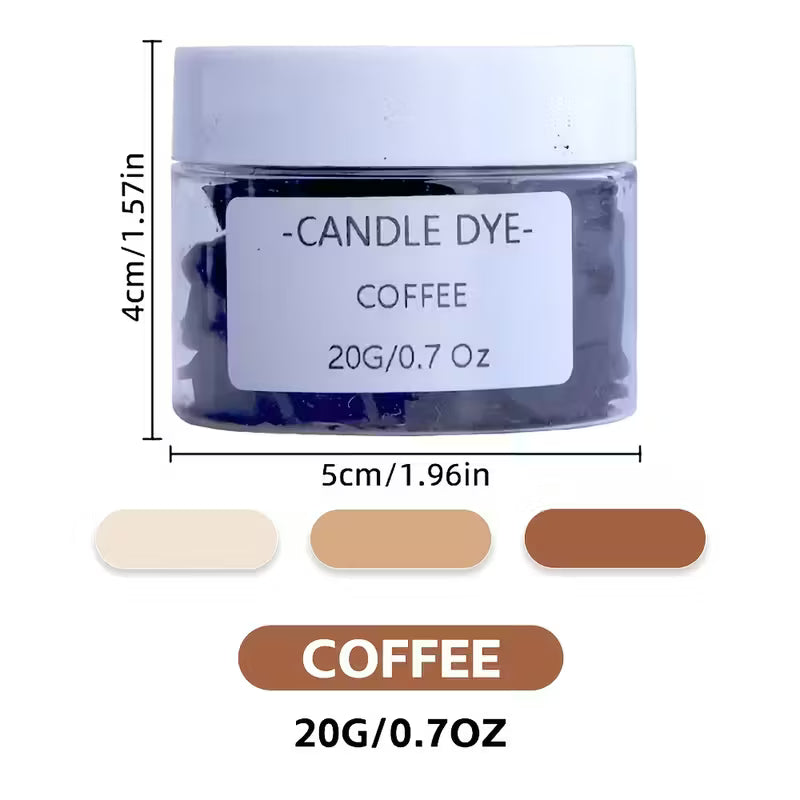 Colorant solide pour bougies - Café - 20g