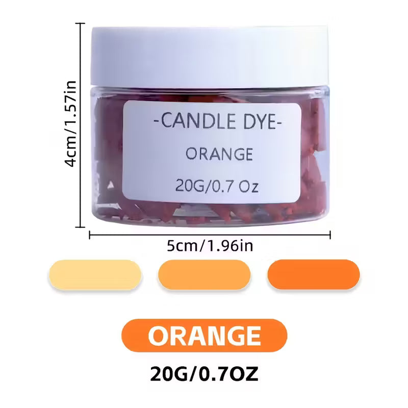 Colorant solide pour bougies - Orange - 20g