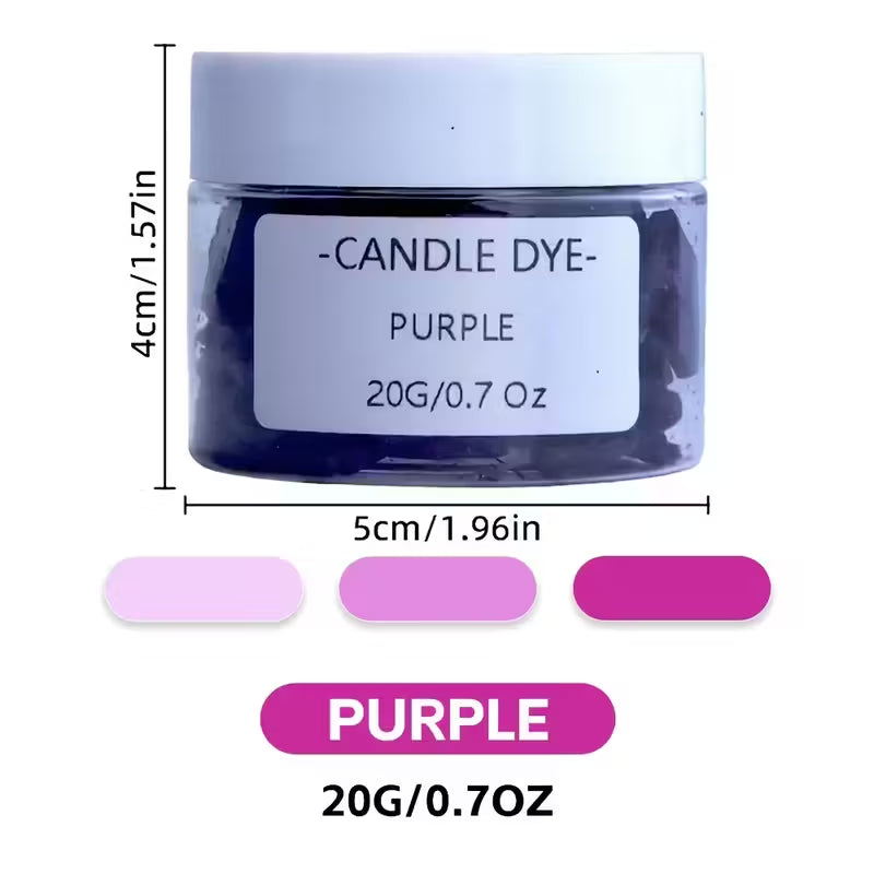 Colorant solide pour bougies - Rose violet - 20g