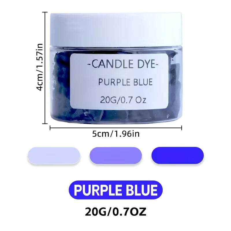 Colorant solide pour bougies - Bleu violet - 20g