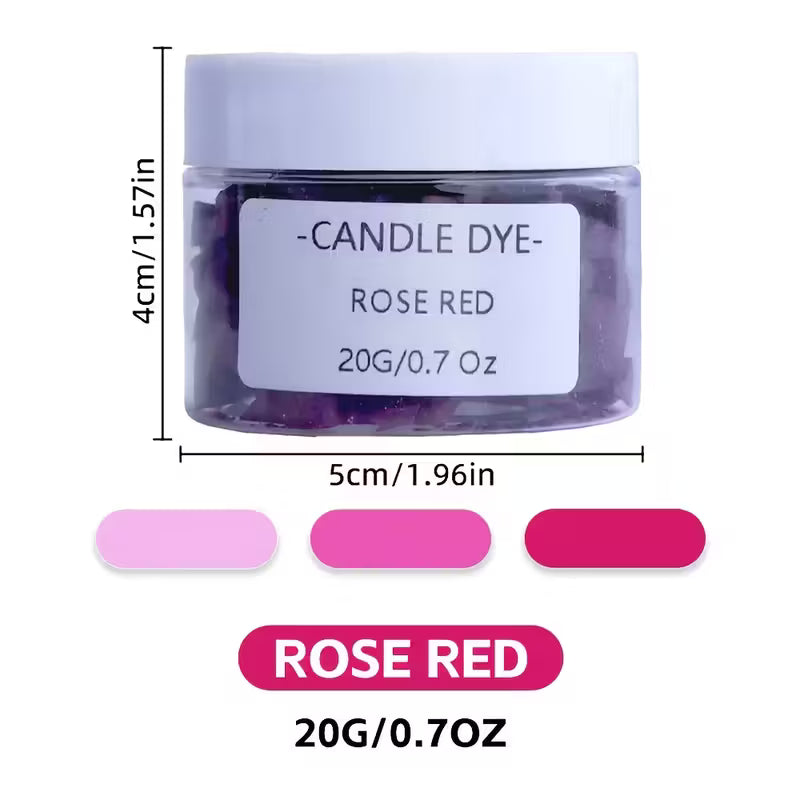 Colorant solide pour bougies - Rose rouge - 20g
