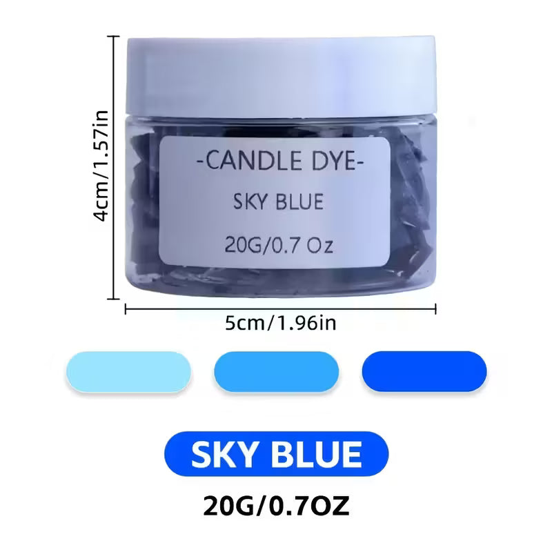 Colorant solide pour bougies - Bleu ciel - 20g