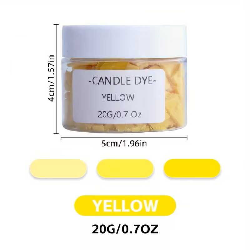 Colorant solide pour bougies - Jaune - 20g