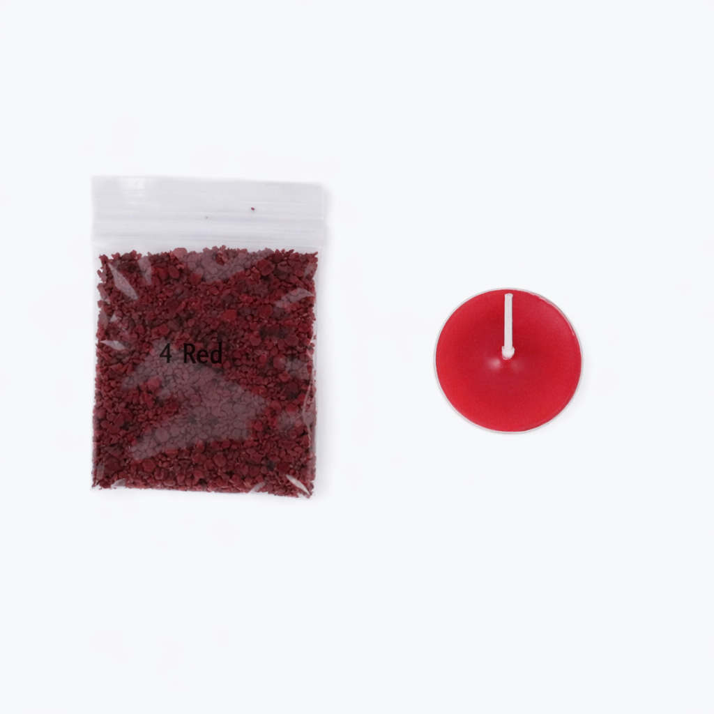 Colorant solide pour bougies - Rouge - 10g