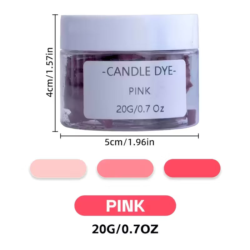 Colorant solide pour bougies - Rose - 20g