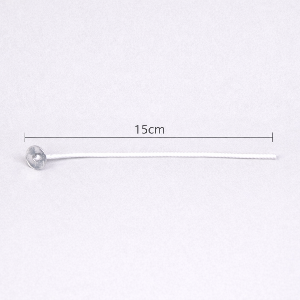Mèches cirées pour bougies – Lot de 100 - 15cm